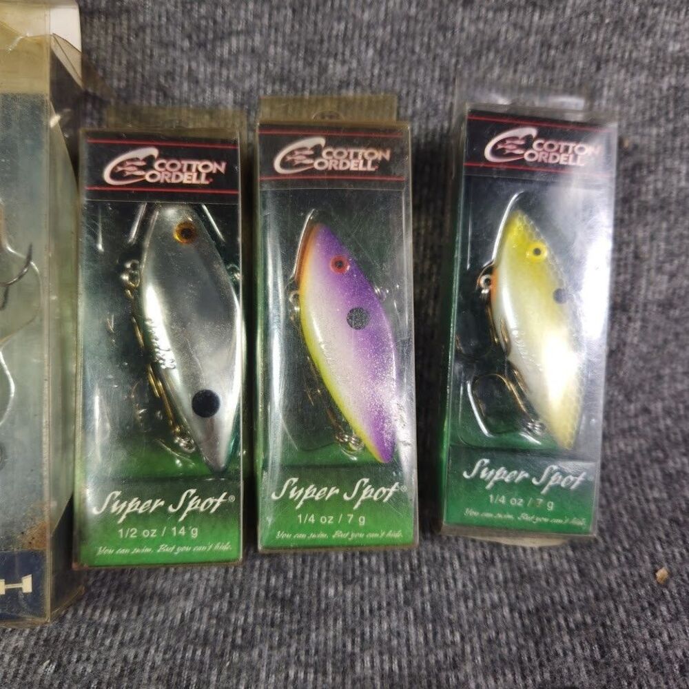 Fishing Lure Lot of 8 Cotton Cordell Super Spot Lipless Crankbaits H2O Xpress++ - Picture 6 of 7